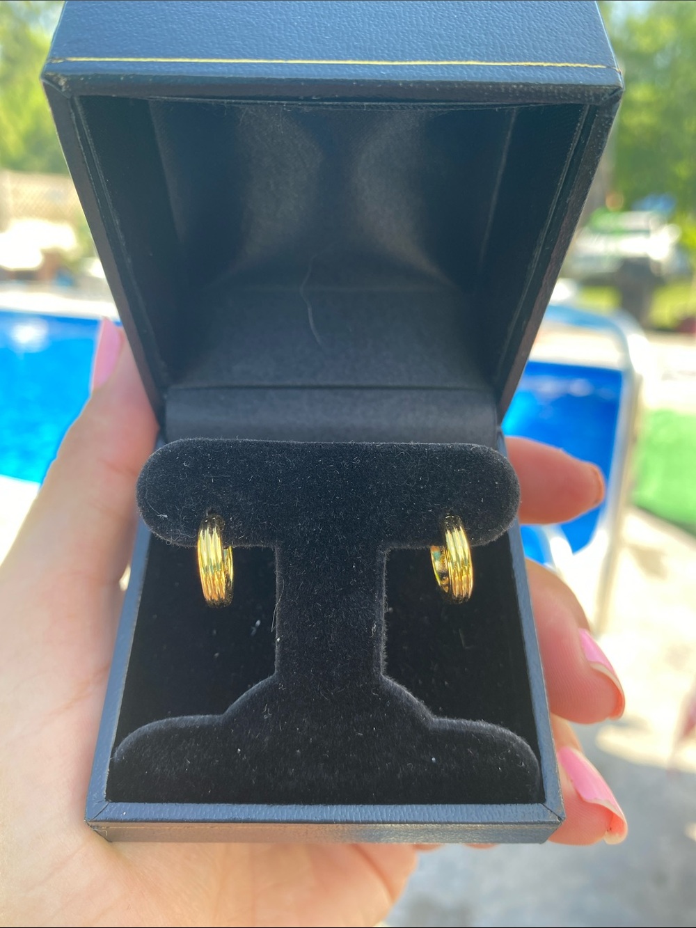 Classic Gold-Tone Hoop Earrings - Women Jewelry